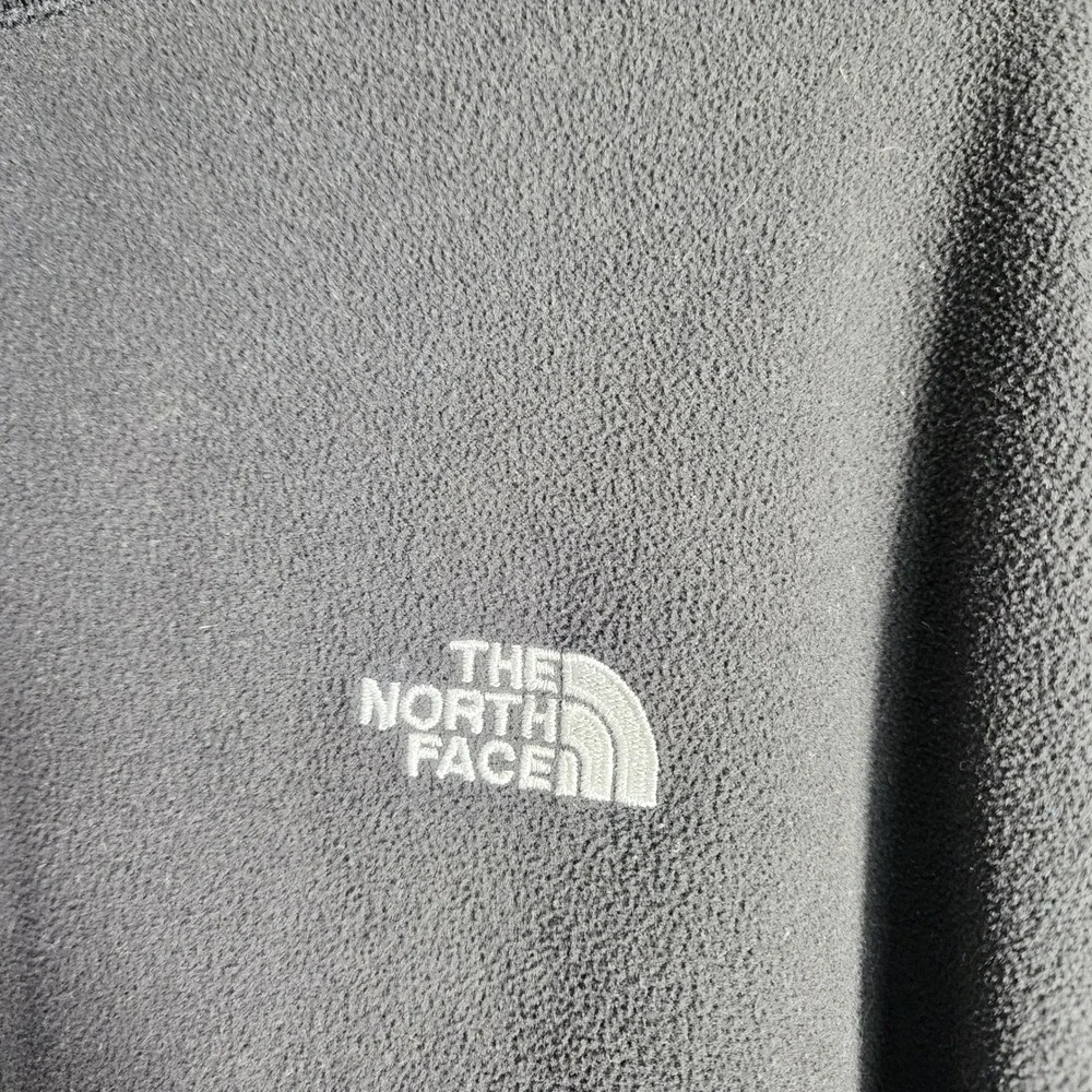 The North Face Men Fleece 1/4 Zip Pullover Sweater XXL‎ Black Thumbholes Pocket